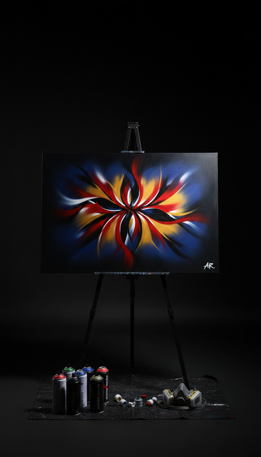 Expressive Spray Paint Performance